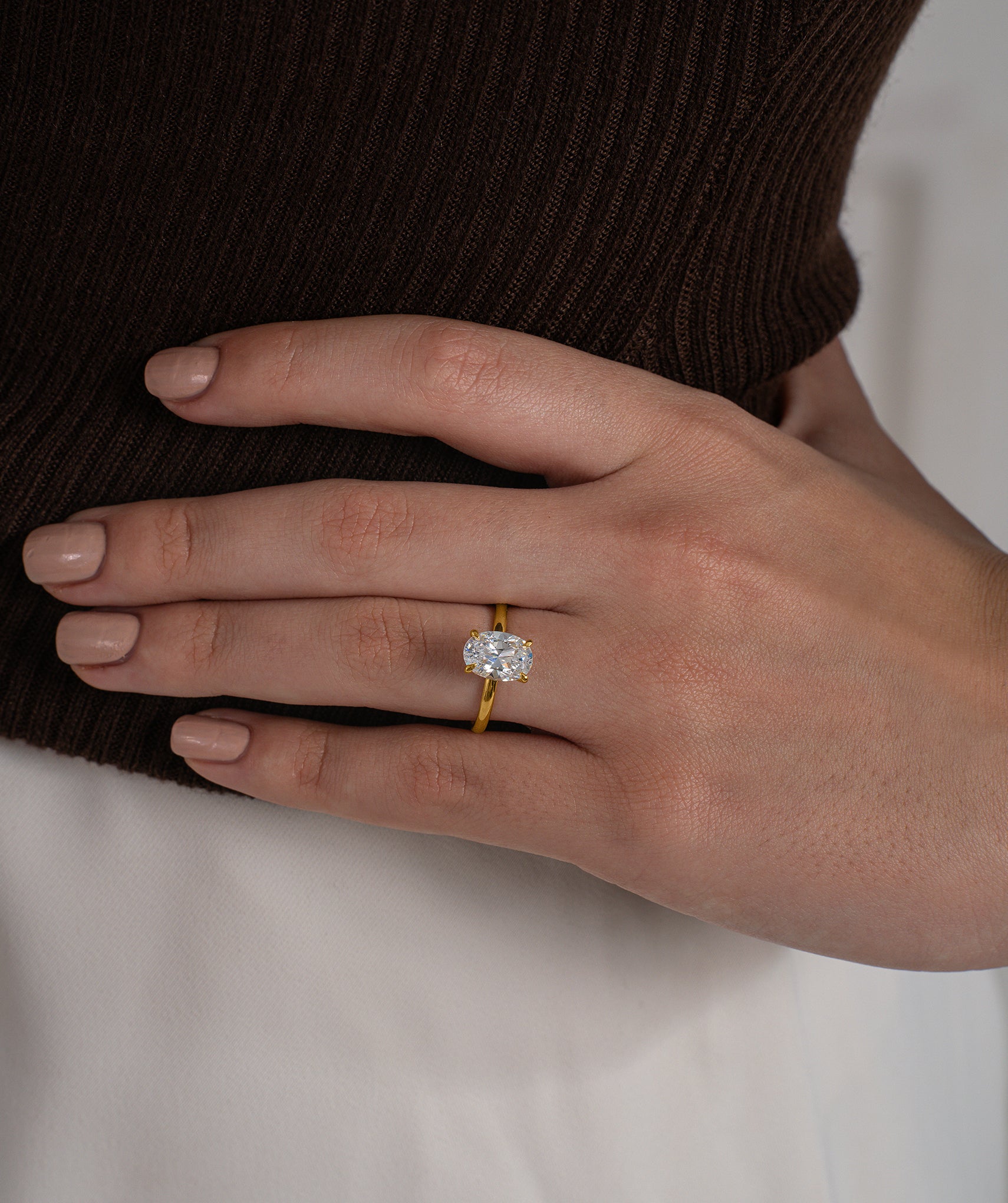 Aura Oval Diamond Ring