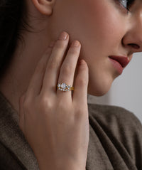 Three Stone Ring Stack Set