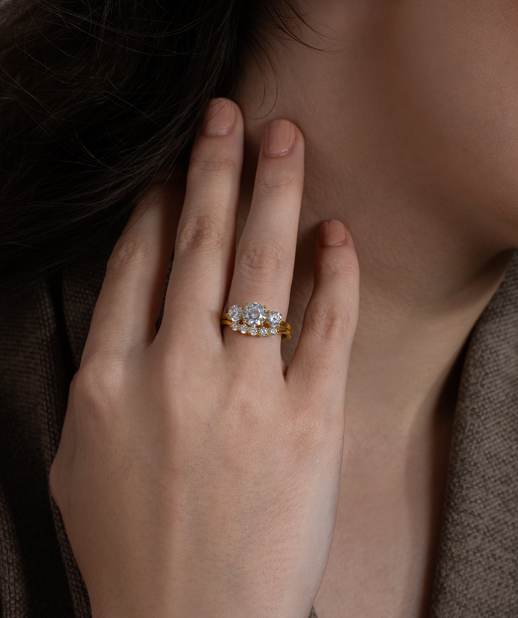 Classic Diamond Duo Ring Set