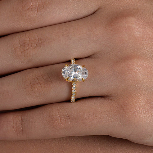 Oval Pave Ring