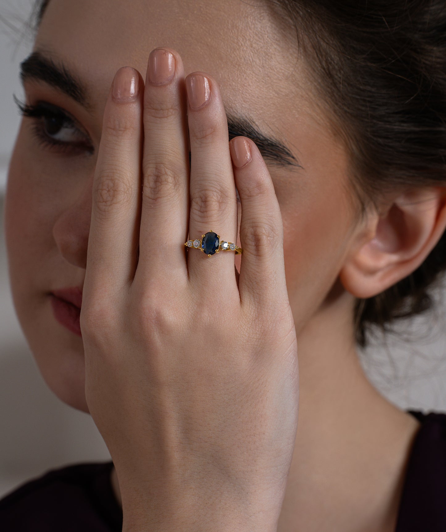 Classic Oval Cluster Ring