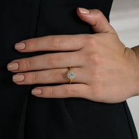 Blooming Halo Flower Ring