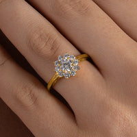 Blooming Halo Flower Ring