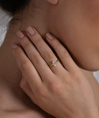 Pear Cut Classic Solitaire Ring