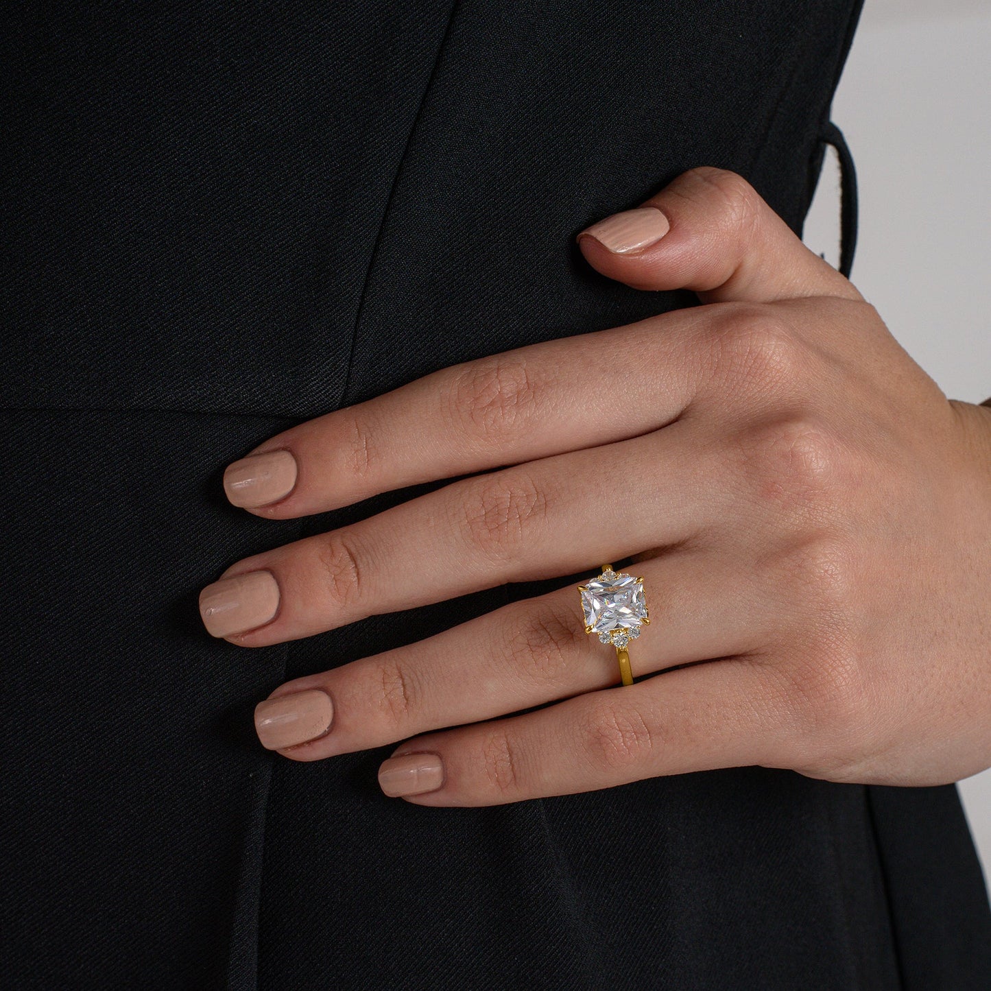 Radiant Cluster Diamond Ring