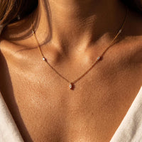Marquise Cut Station Necklace