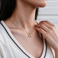 Marquise Evil Eye Pendant Necklace