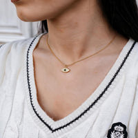 Marquise Evil Eye Pendant Necklace