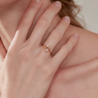 Open Tulip Bud Ring
