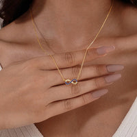 Pave Infinity Pendant Necklace