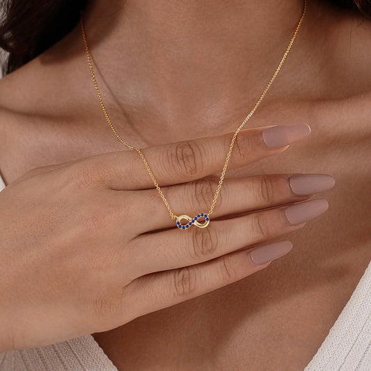 Pave Infinity Pendant Necklace