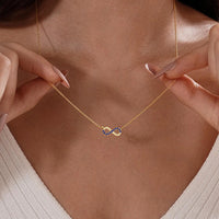 Pave Infinity Pendant Necklace