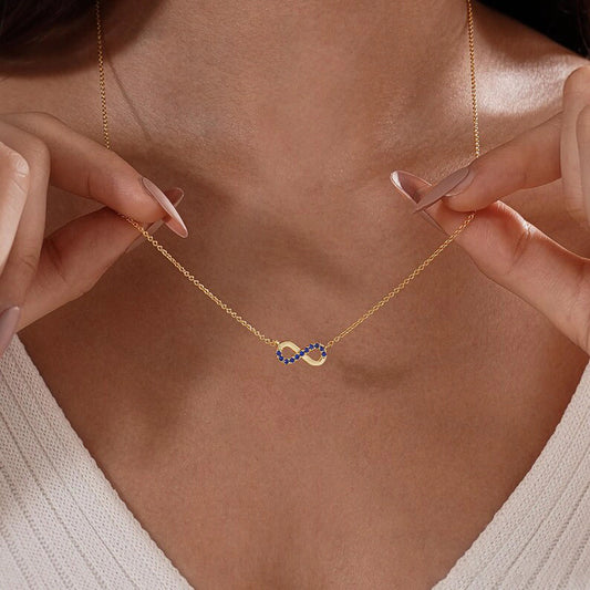 Pave Infinity Pendant Necklace