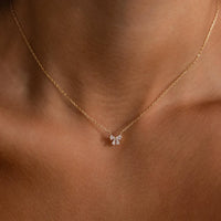 Petite Bow Pendant Necklace