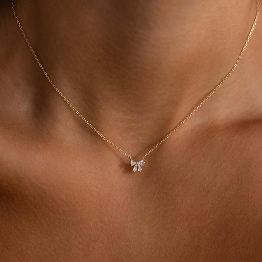 Petite Bow Pendant Necklace