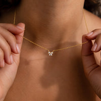 Petite Bow Pendant Necklace