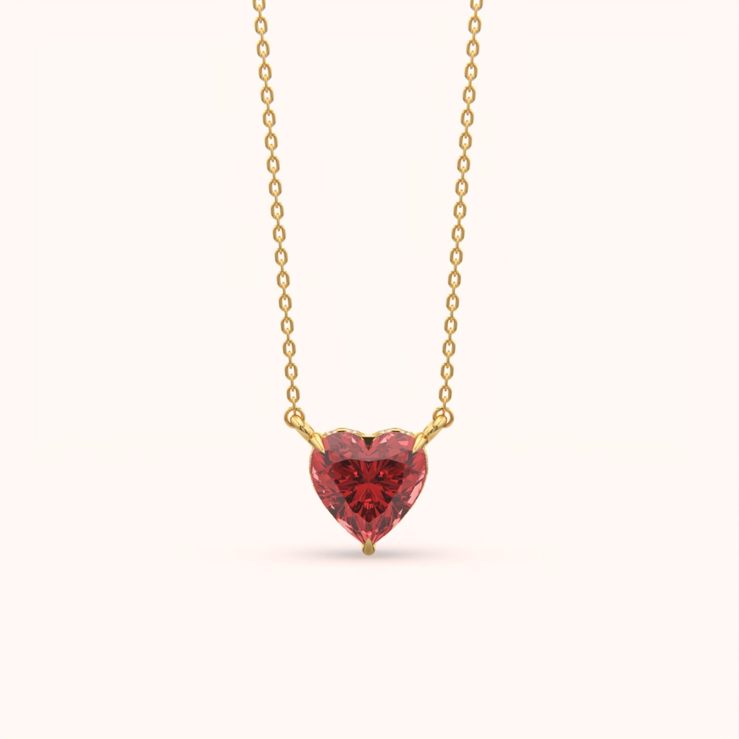 Heart of Ruby Necklace