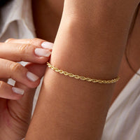 Twisted Rope Chain Bracelet