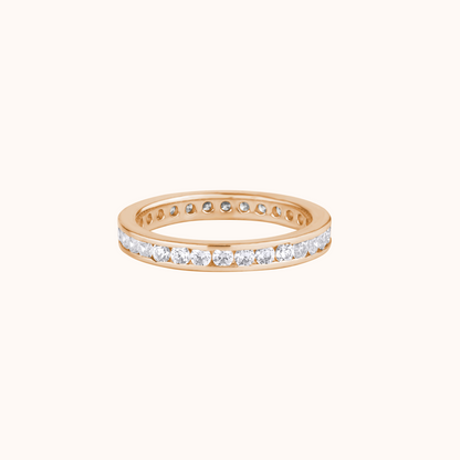 Channel Set Round Diamonds Band