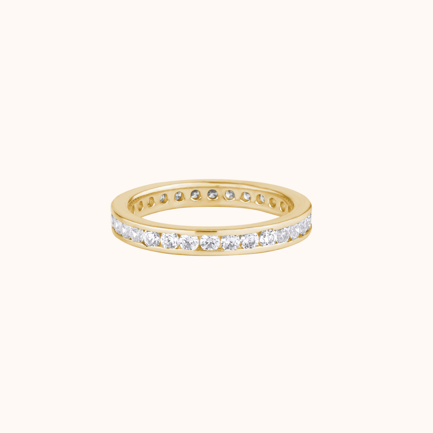 Channel Set Round Diamonds Band