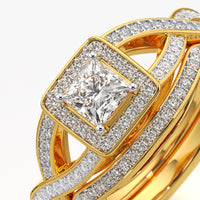 Princess Halo Twist Ring Set