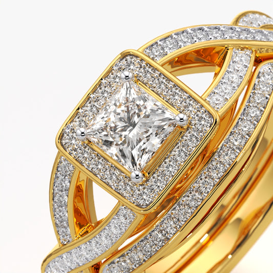 Princess Halo Twist Ring Set