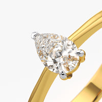 Pear Cut Classic Solitaire Ring