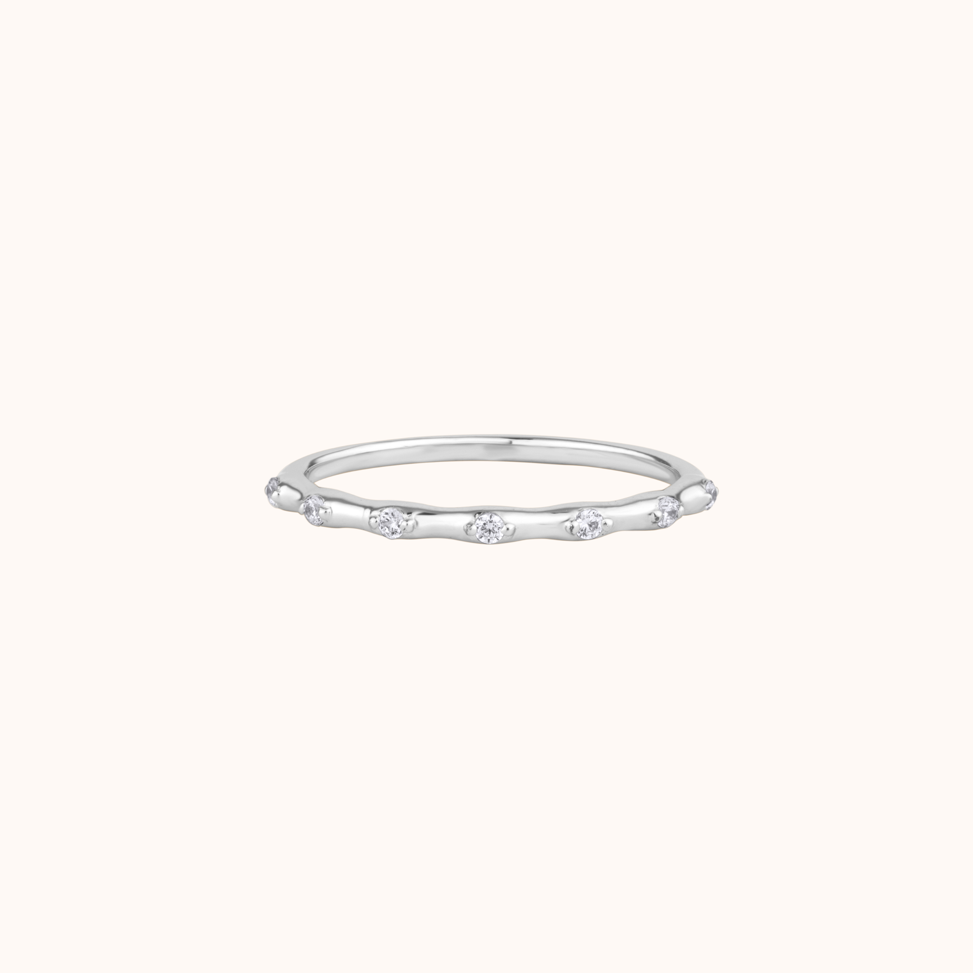 Minimalist Diamond Dot Ring