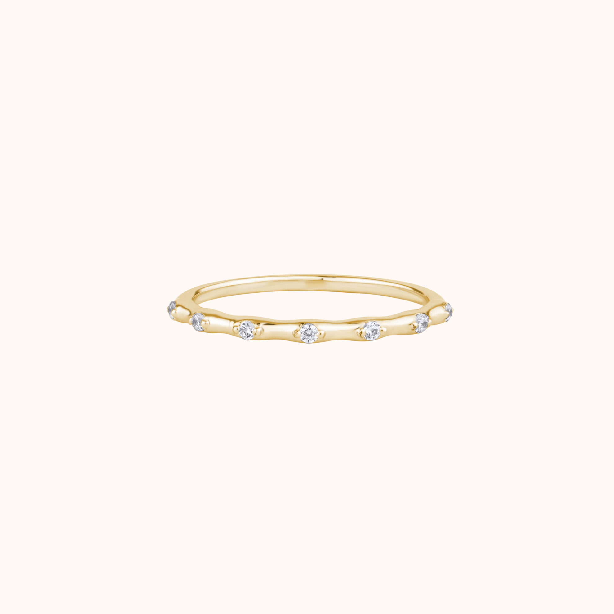 Minimalist Diamond Dot Ring