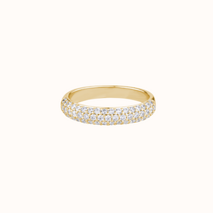 Pave Setting Half-Eternity Band - KYMEE