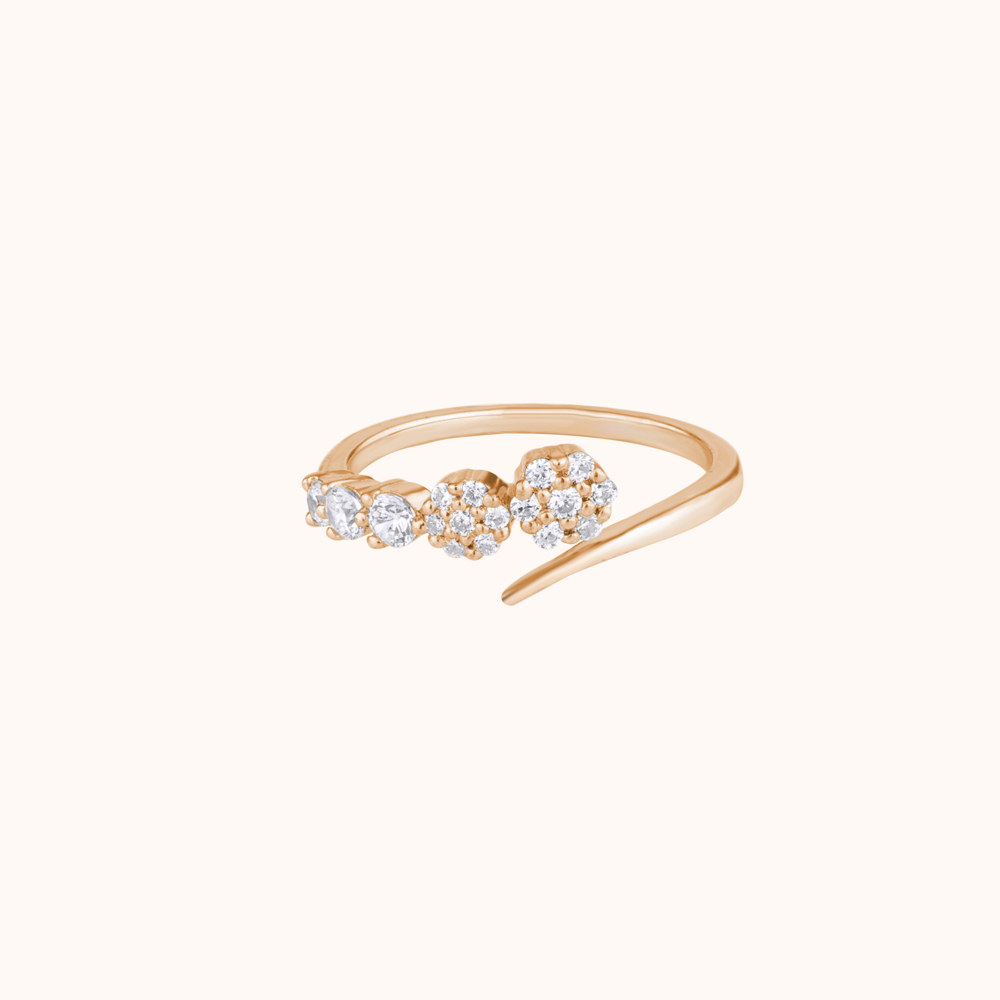 Round Style Open Cuff Ring