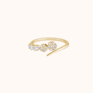 Gleaming Flow Open Silver Ring - KYMEE