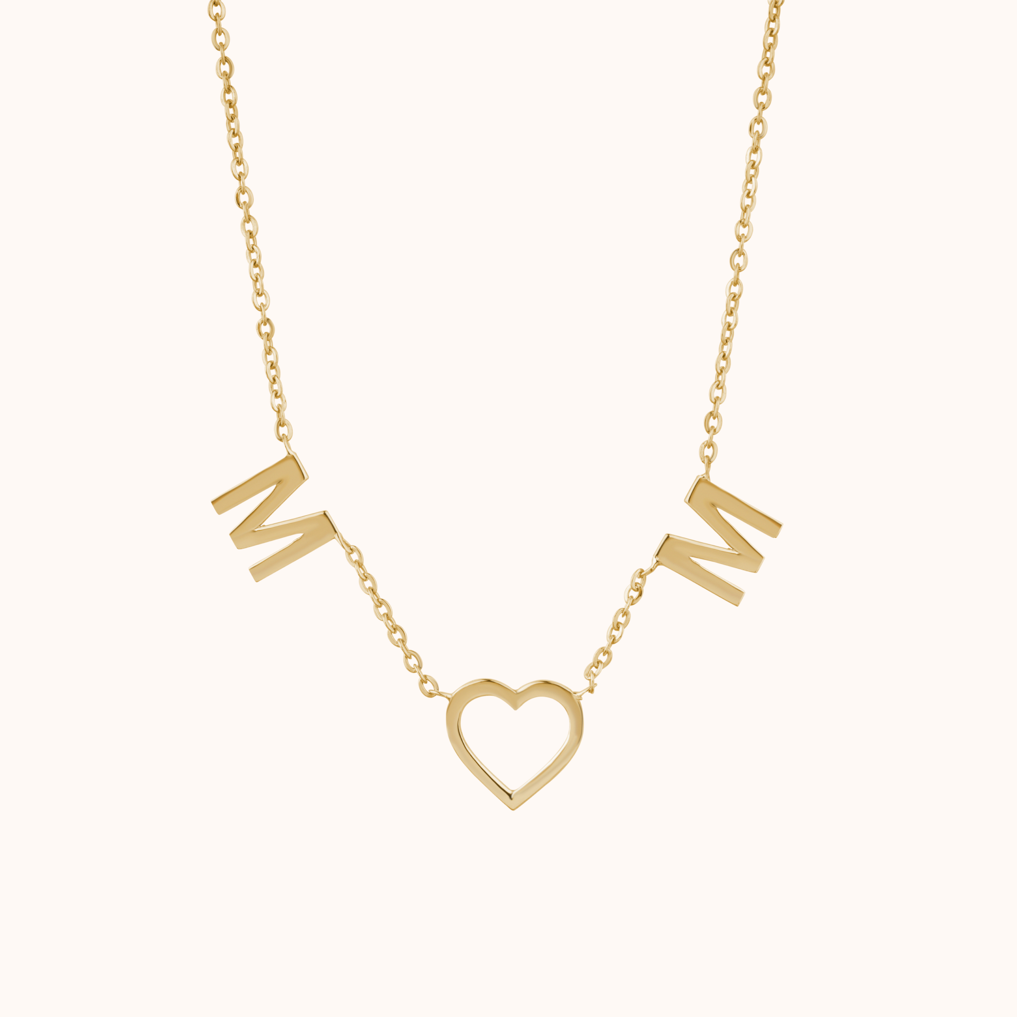Couple Letter Silver Necklace