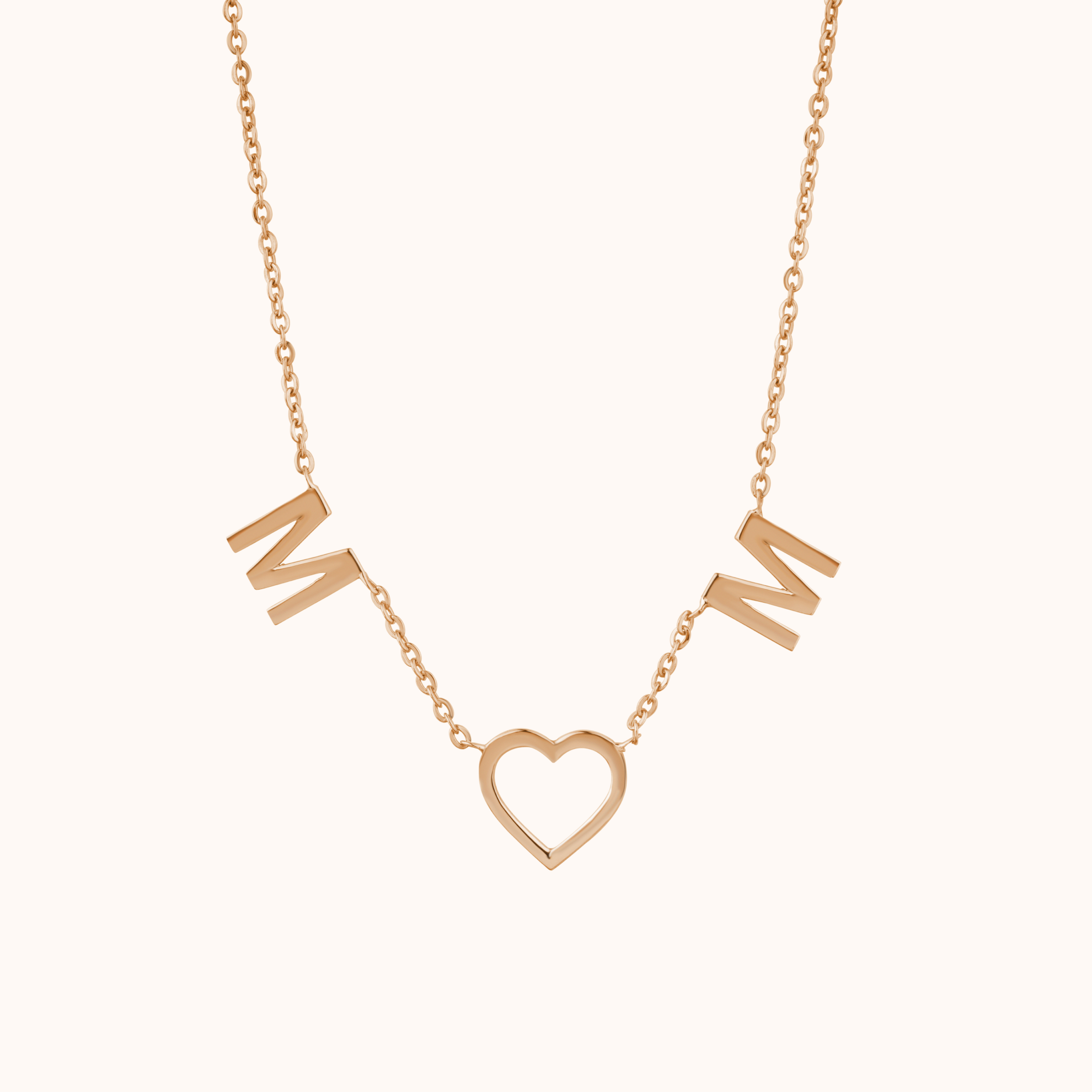 Couple Letter Silver Necklace