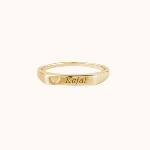 Custom Engraved Name Ring - KYMEE