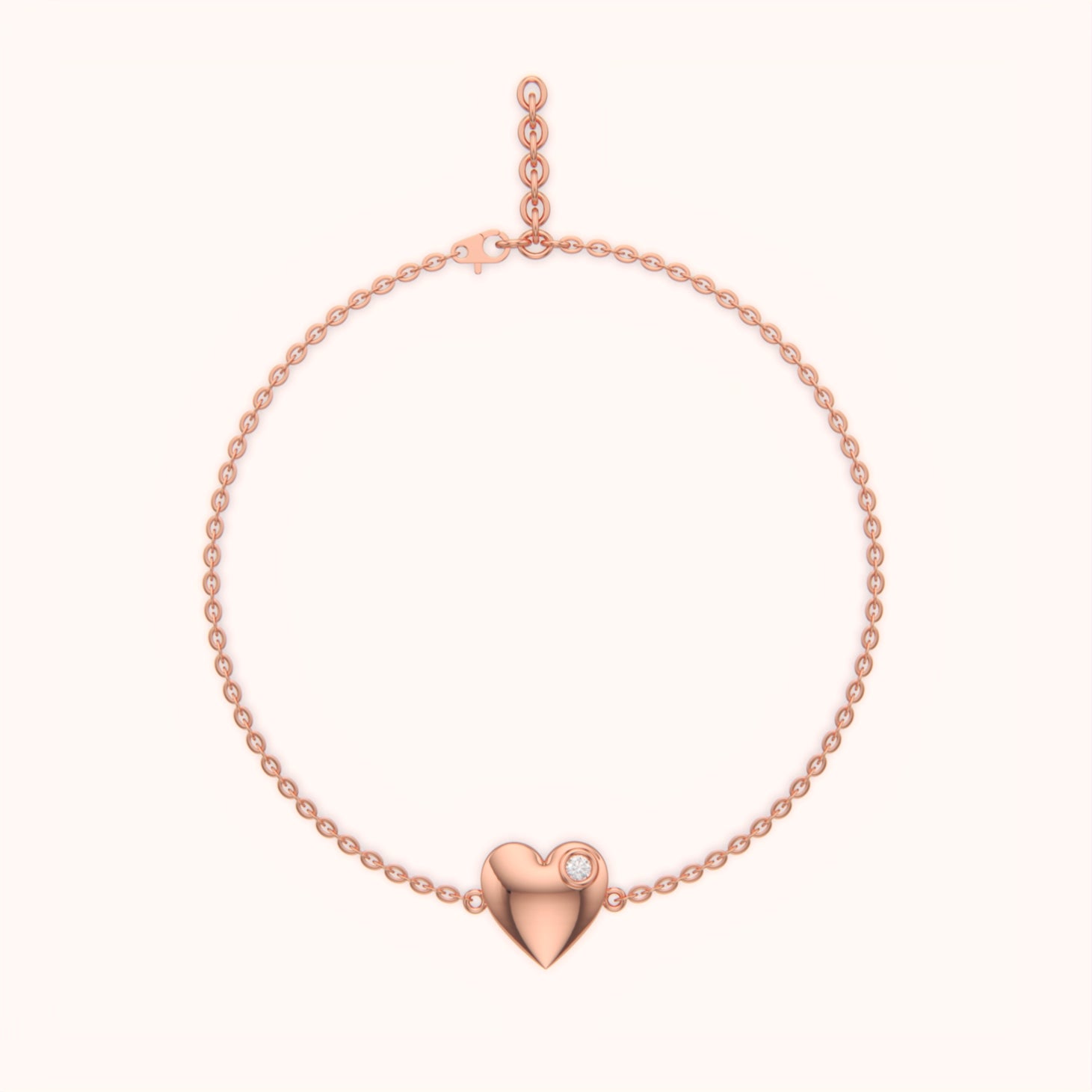 Silver Love Charm Bracelet - KYMEE