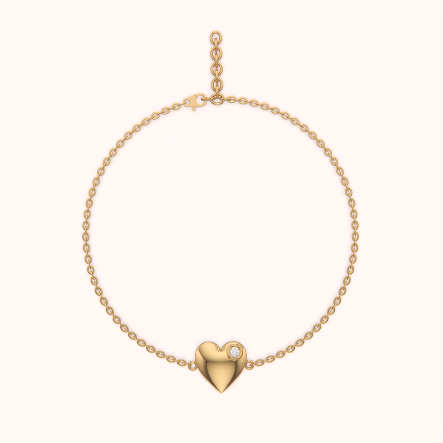 Silver Love Charm Bracelet - KYMEE