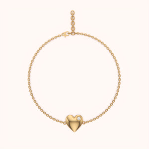 Silver Love Charm Bracelet - KYMEE