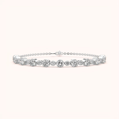 Luxury Silver Tennis Bracelet