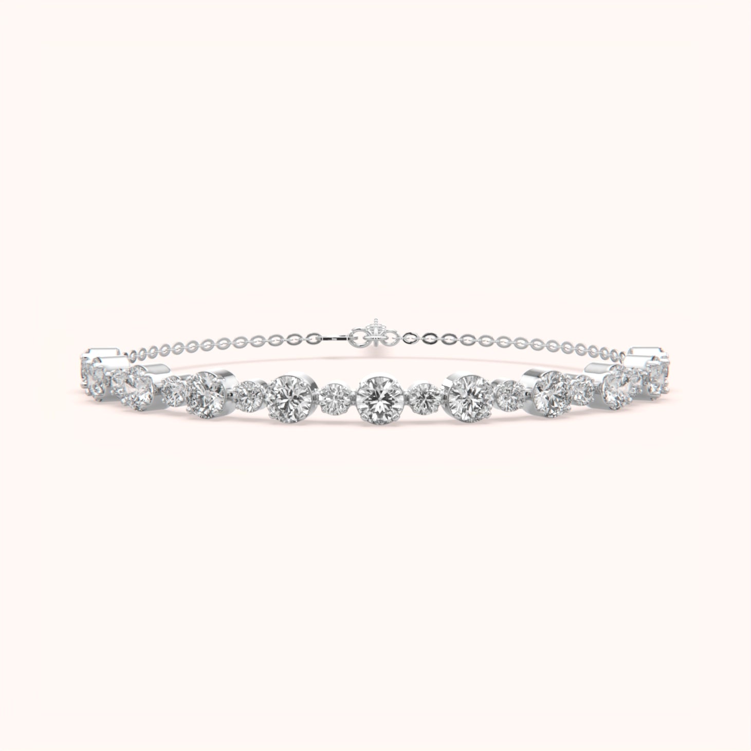 Luxury Silver Tennis Bracelet