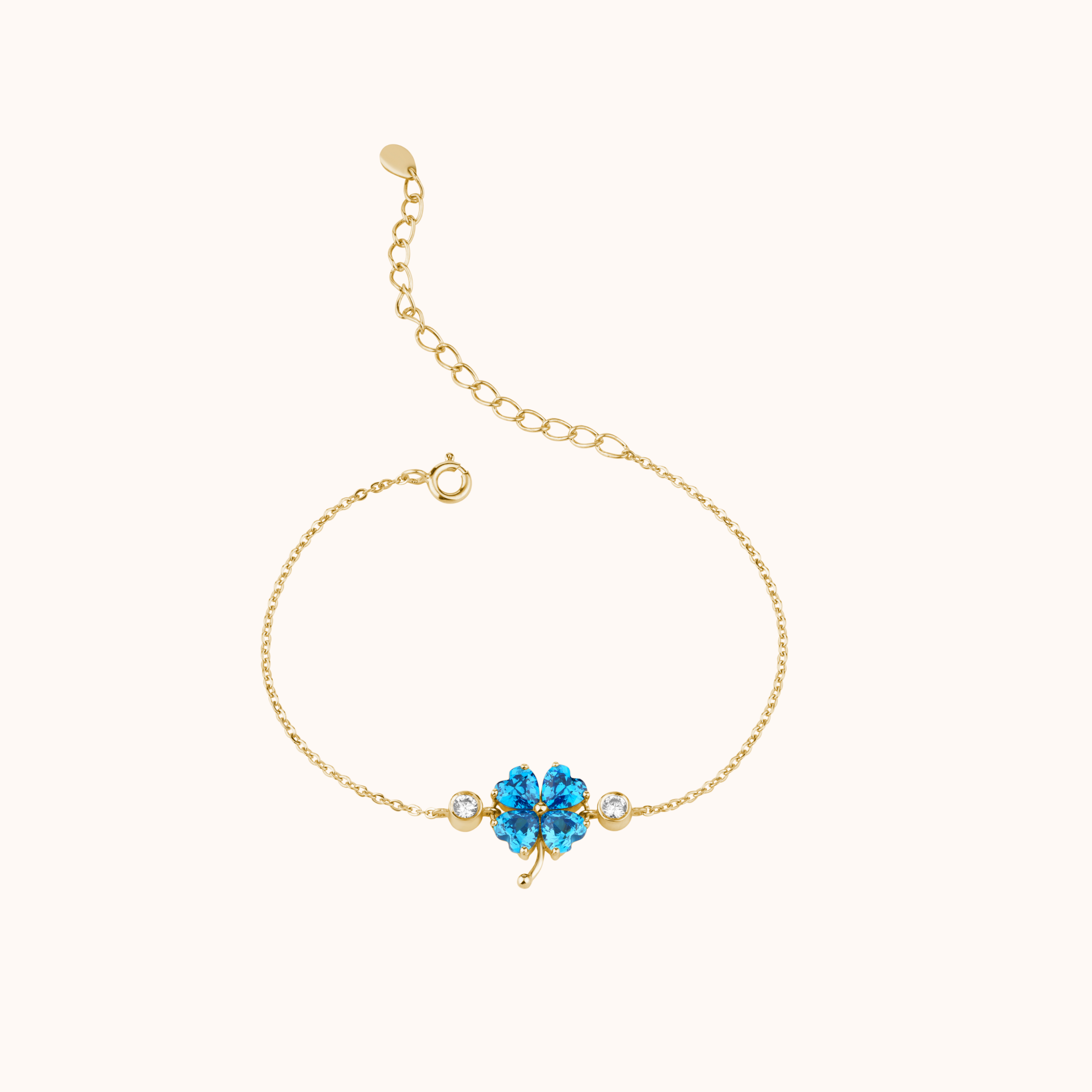 Elegant Floral Charm Bracelet