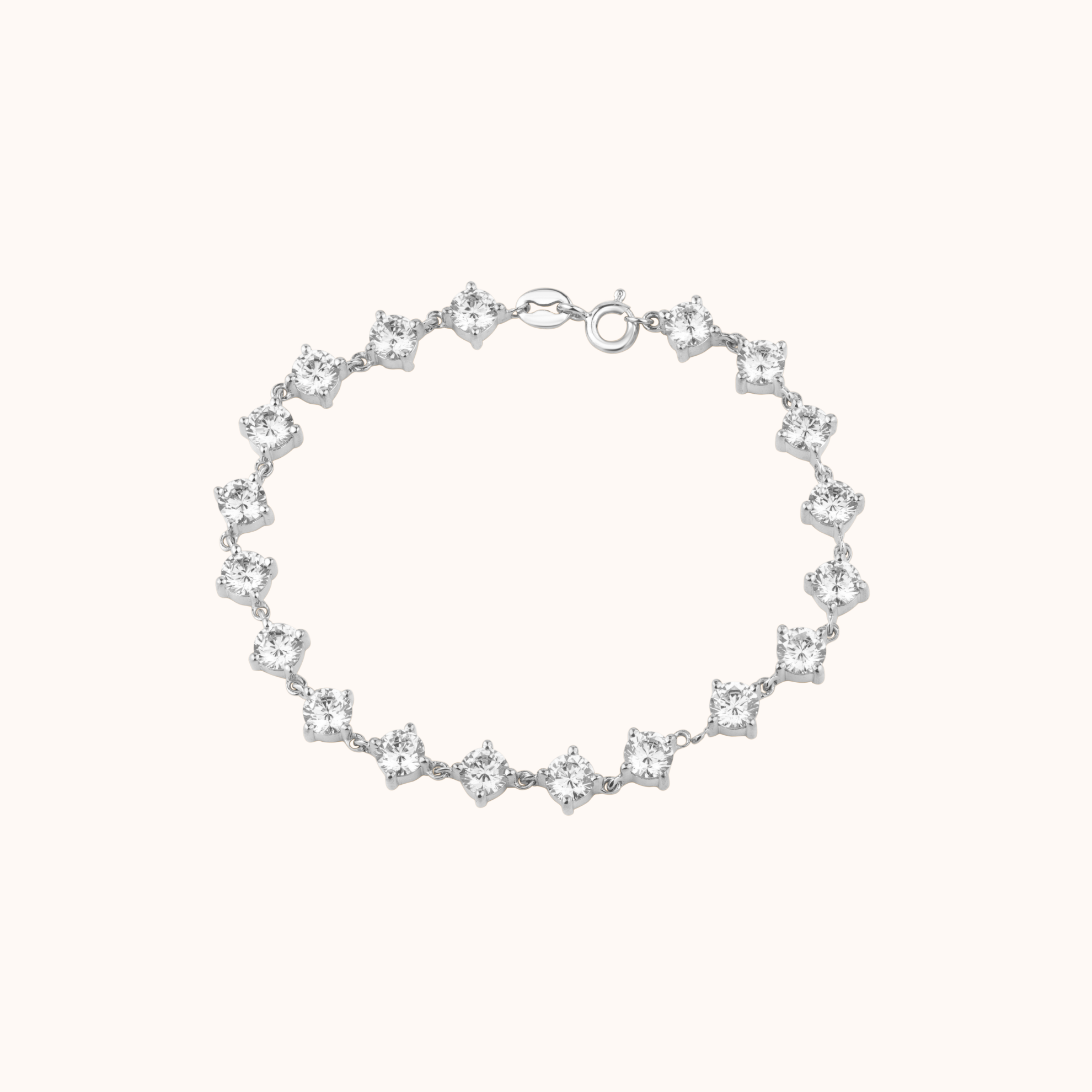 Round Diamond Tennis Bracelet