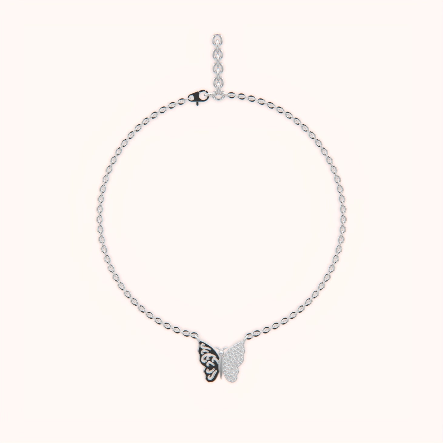 Radiant Butterfly Silver Bracelet