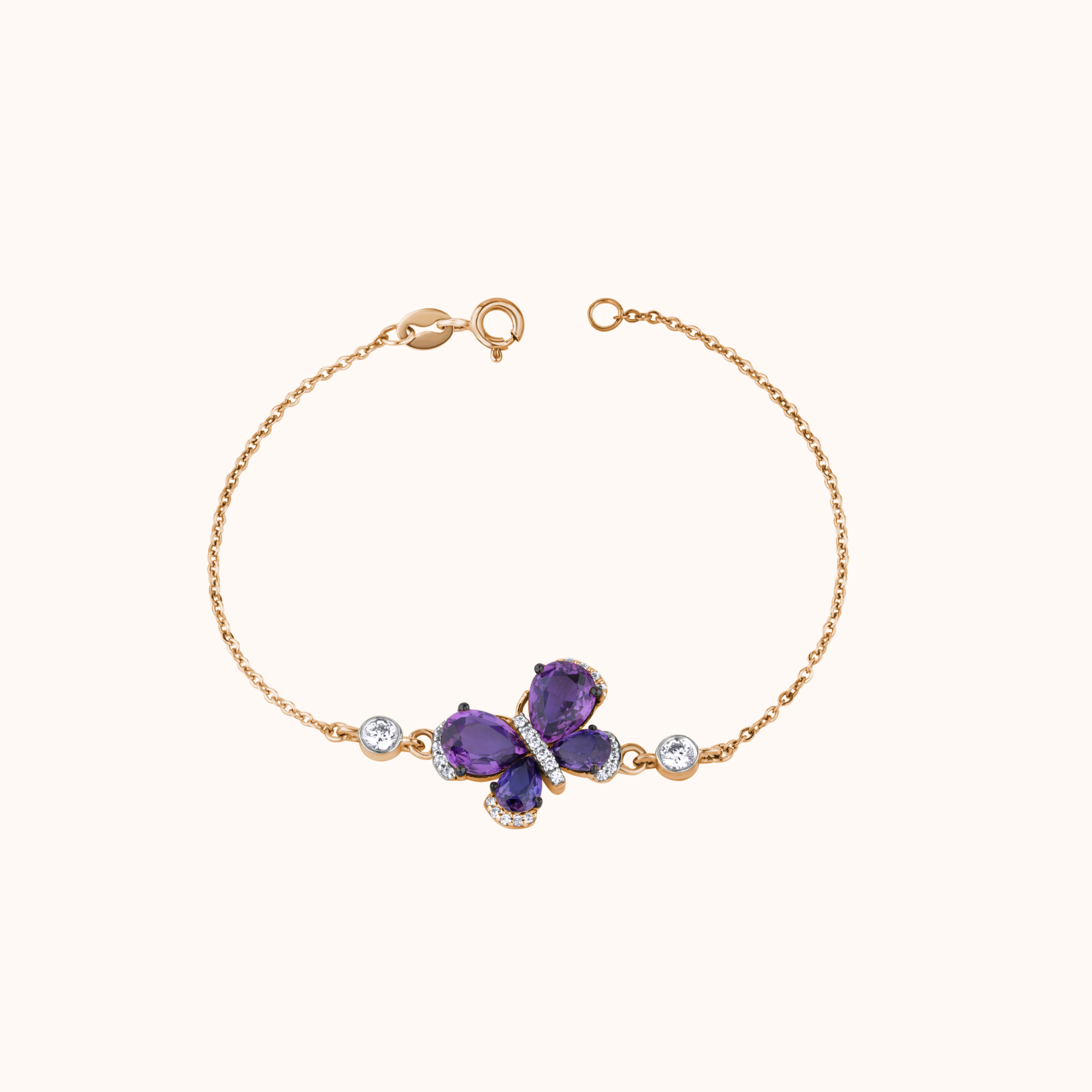 Butterfly Silver Charm Bracelet
