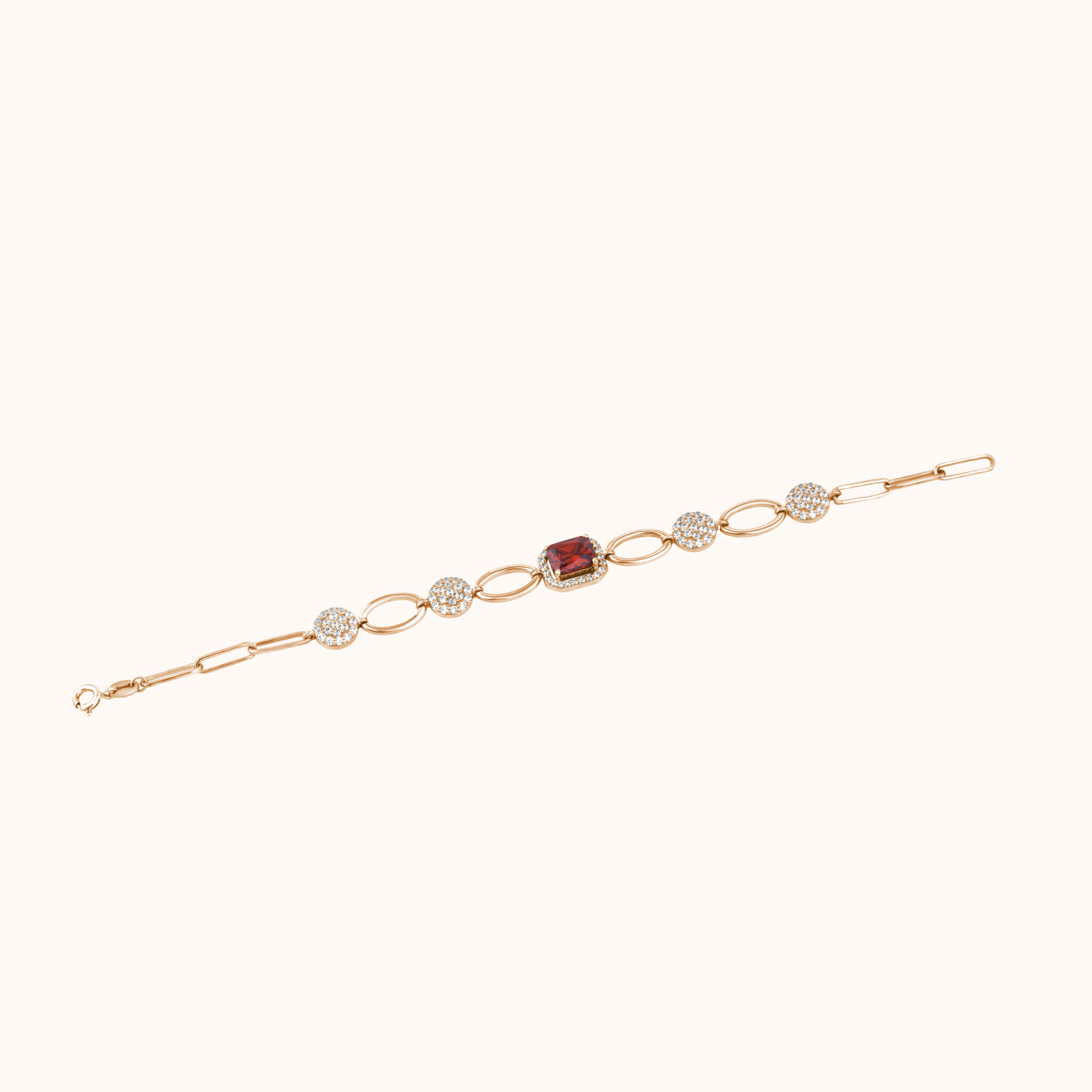 Exquisite Diamond Silver Bracelet