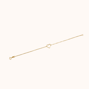 Heart-Shaped Charm Bracelet - KYMEE