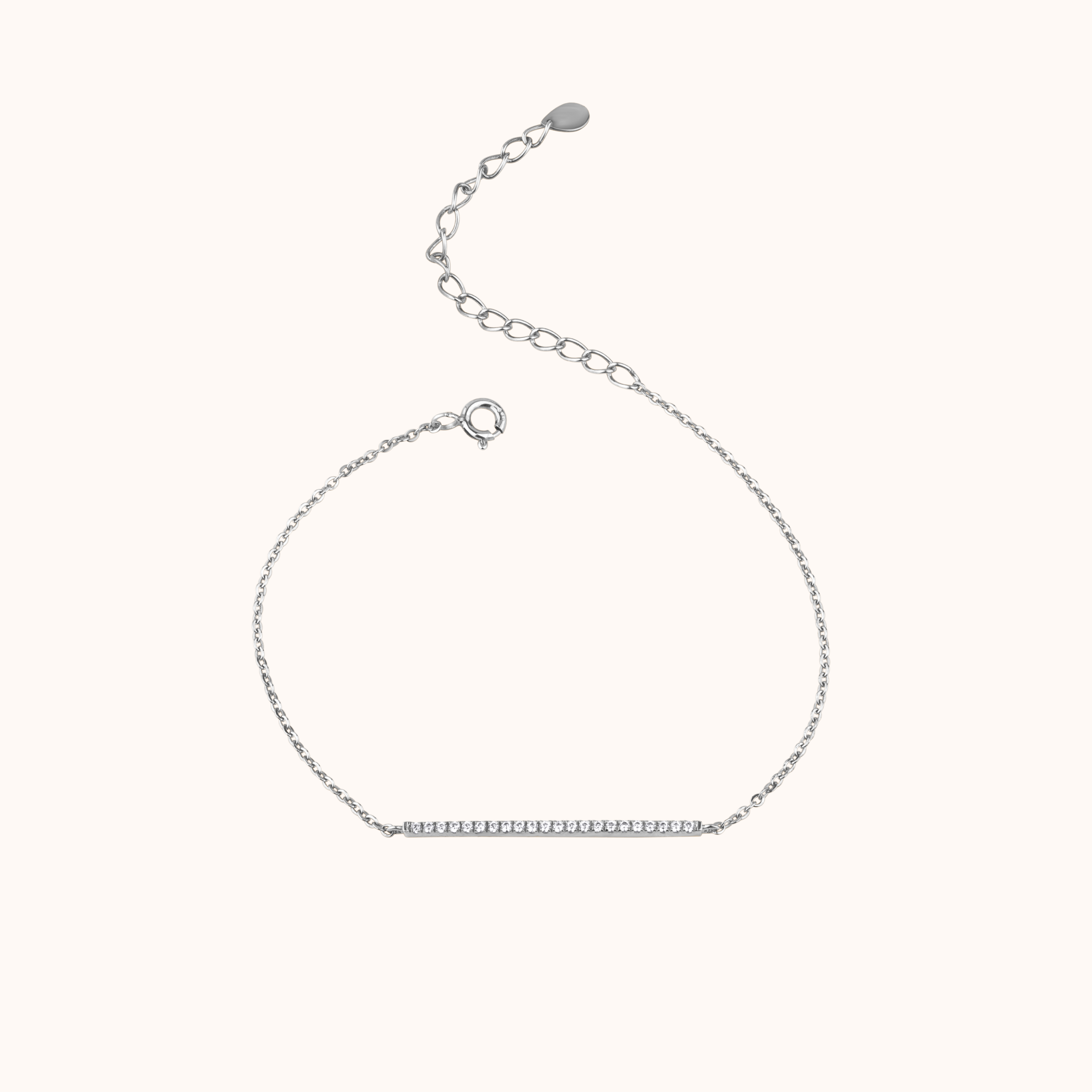 Elegant Diamond Bar Bracelet