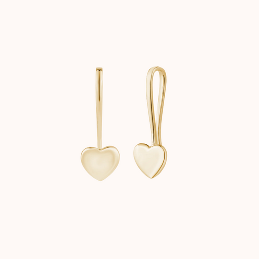 Heart-Shaped Dangle Earring