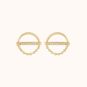 Ethereal Chain Design Earring - KYMEE