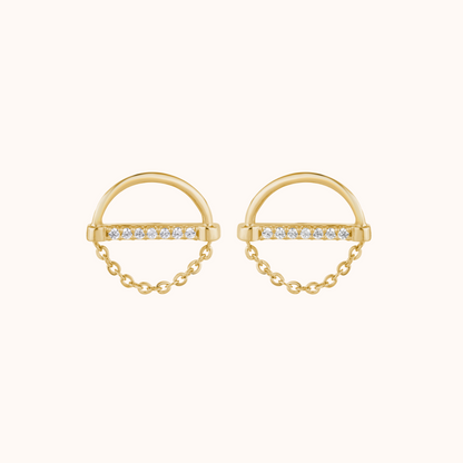 Ethereal Chain Design Earring